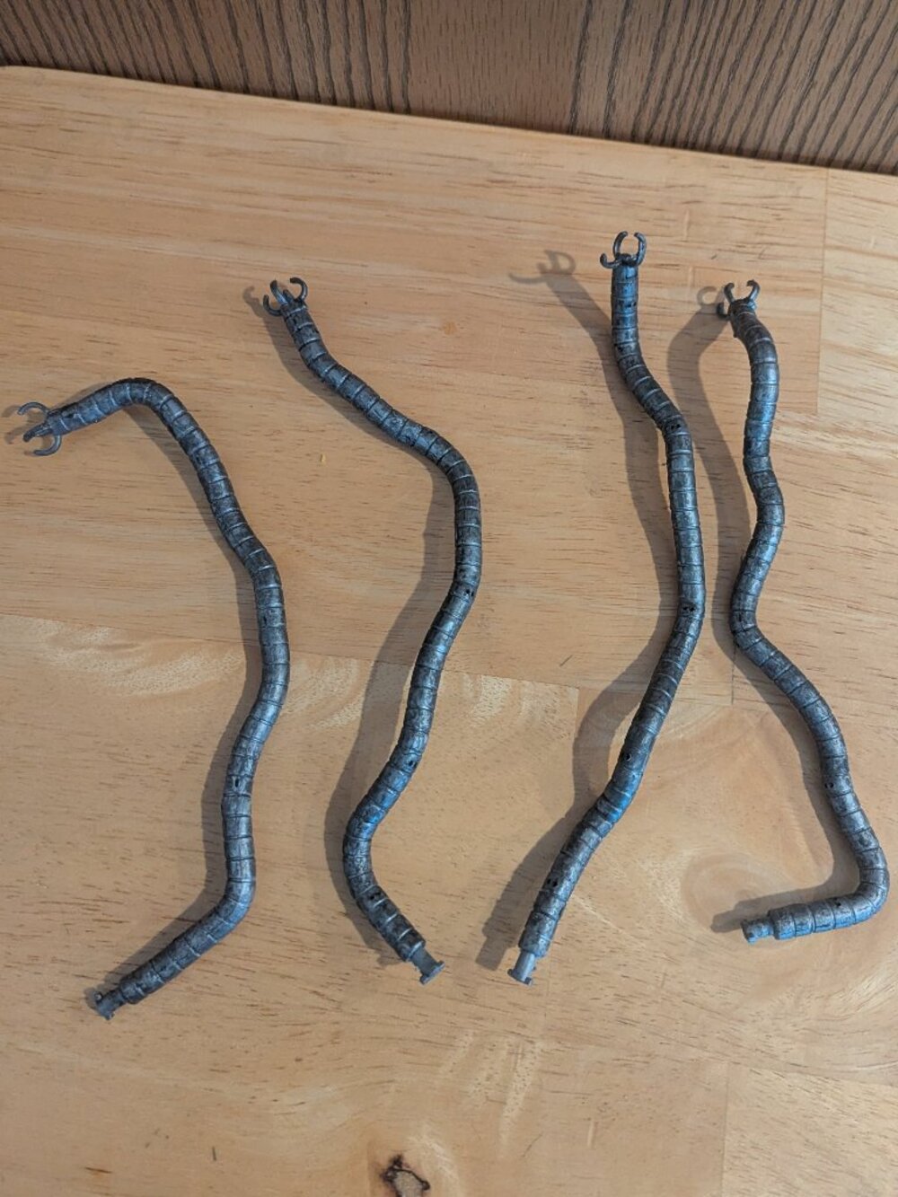 Marvel Legends Doctor Octopus Doc OCK Tentacles-Set of 4-Bendable Silver w/Claws